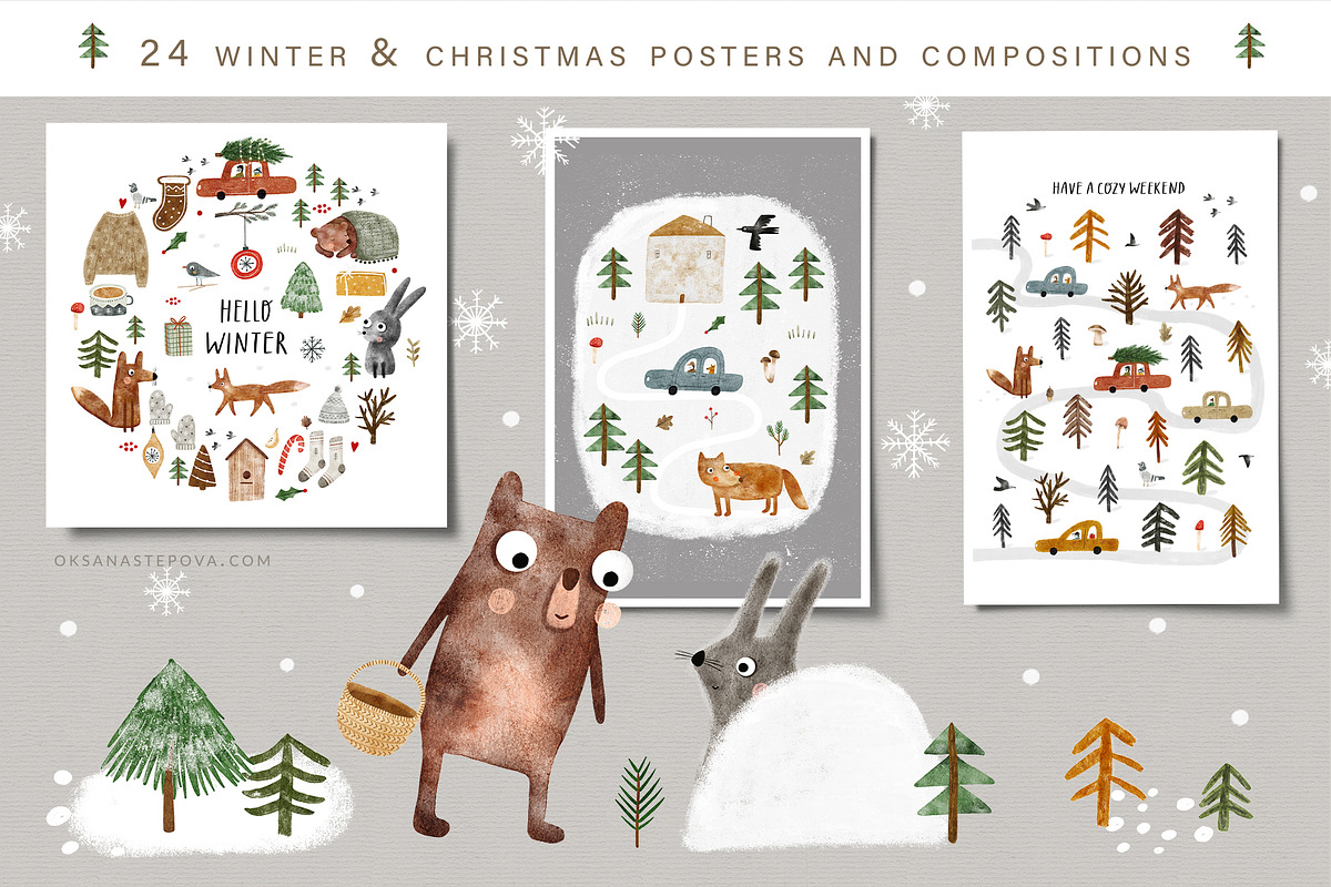2 SEASONS | 324 elements, an Animal Illustration by Oksana Stepova (Photo 10 of 17)