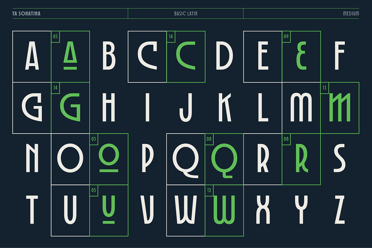 TA Sonatina, a Sans Serif Font by TAFT Foundry (Photo 9 of 15)