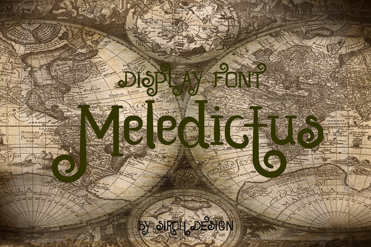 Meledictus Font, a Font by atapdesain (Photo 1 of 3)