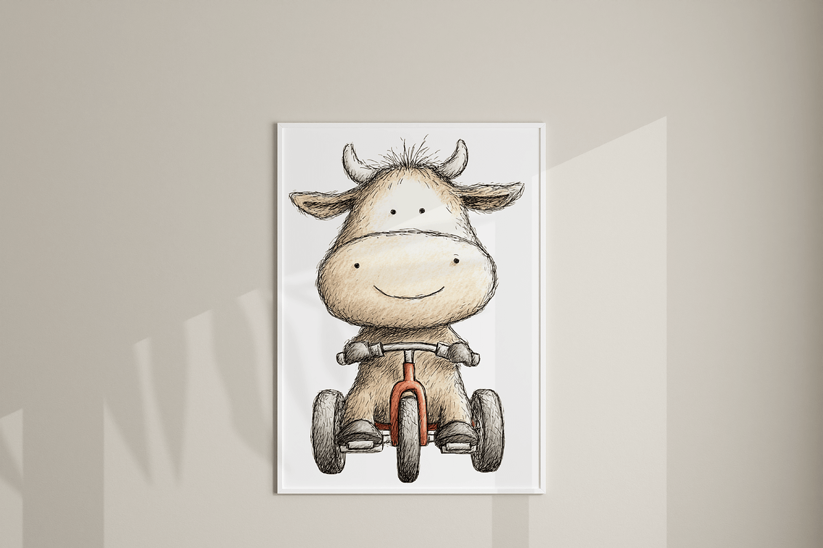 8 Cute Cow Clipart, an Animal Illustration by Pati Charm Studio (Photo 8 of 8)