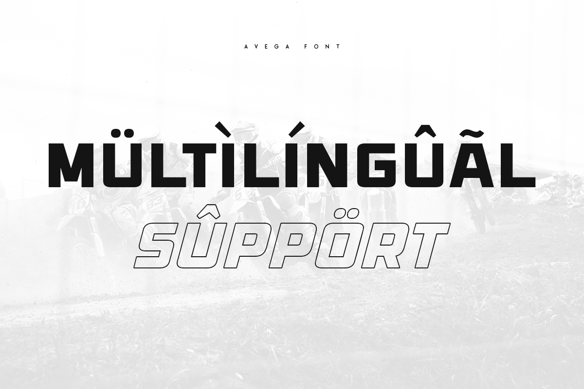 AVEGA - Modern Sport Font, a Sans Serif Font by Hamz Studio (Photo 12 of 12)