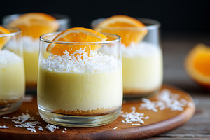 Delicious creamy orange desserts, a Food & Drink Photo by MistyDay