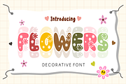 Flowers - Spring Font Type, a Sans Serif Font by KiddoGlyphs Studio (Thumbnail 1 of 4)