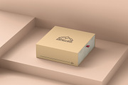 Square Gift Box Mockups, a Packaging Mockup by graphicstuff.std (Thumbnail 4 of 10)