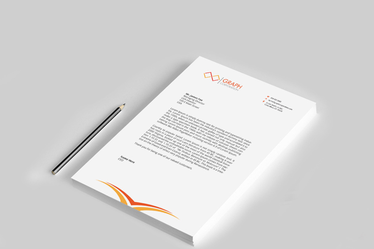 Letterhead, a Stationery Template by asimalikhan555 (Photo 4 of 6)