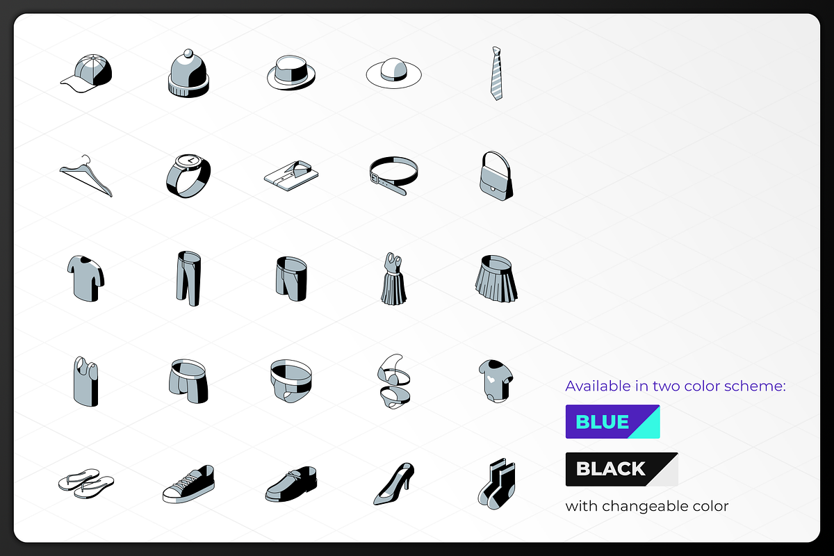 Icometric - Clothes Icons, a Duotone Icon by oelhoem (Photo 3 of 3)