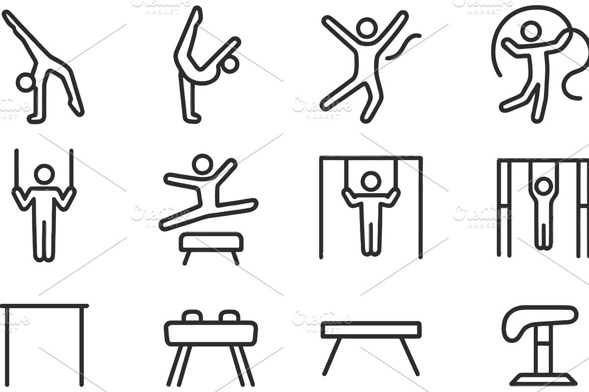 Vector illustration of gymnastics, a Sport Illustration by ZinetroN