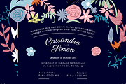 Flowery &Modern Wedding Invitation, an Invitation Template by Laffmate (Thumbnail 4 of 4)