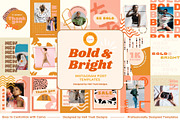 Bold Instagram Post Templates, a Social Media Template by Hell Yeah Designs (Thumbnail 1 of 7)