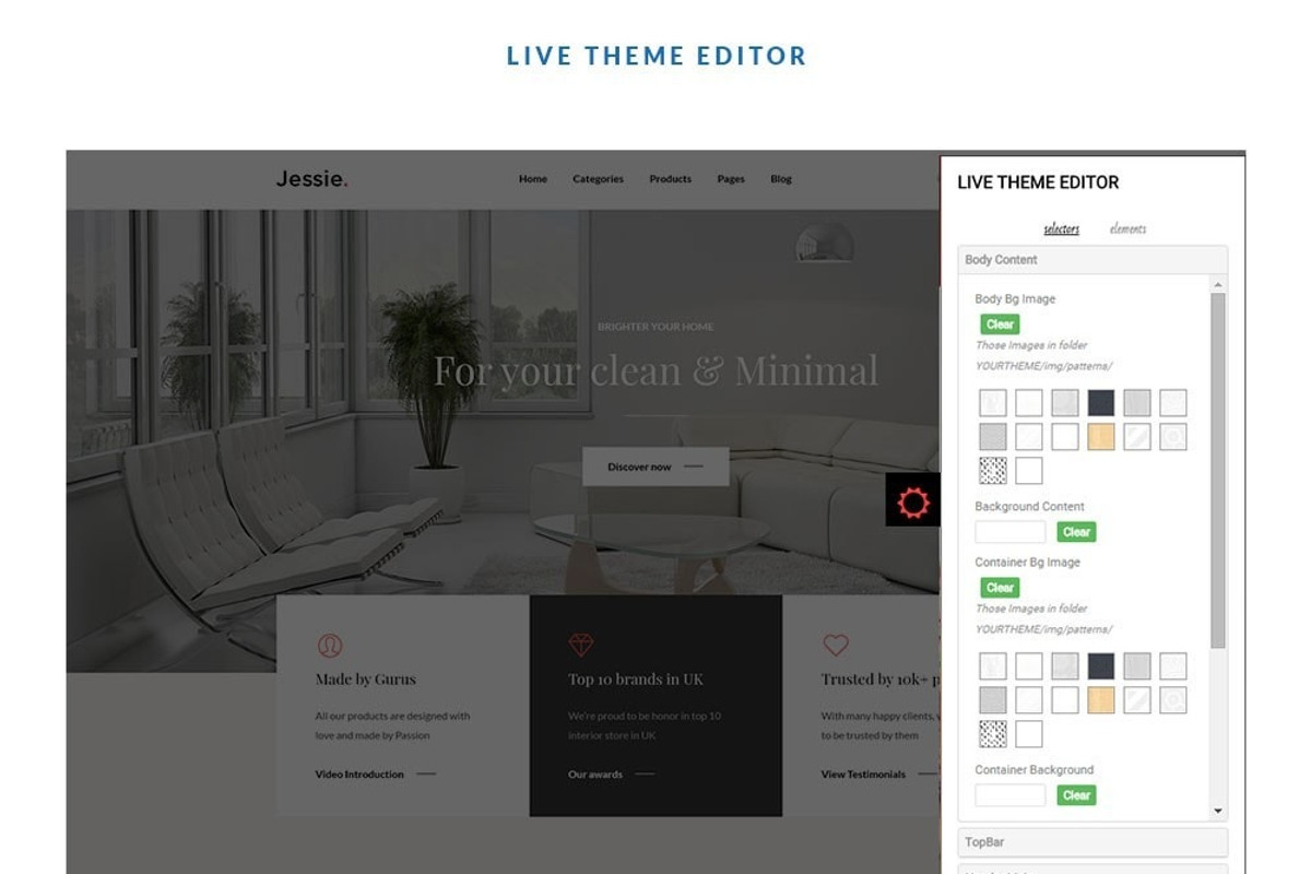 LEO JESSIE - FURNITURE AND HOME DECO, a Bootstrap Template by LeoTheme (Photo 4 of 8)