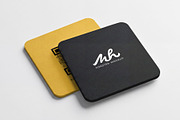 Rounded Square Coaster Mockup, a Cups & Container Mockup by graphypix (Thumbnail 1 of 4)