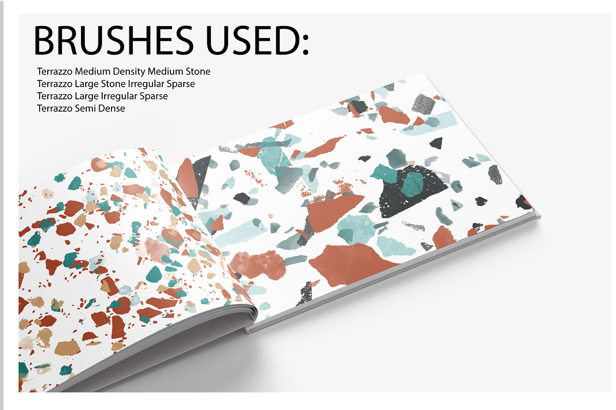 8 Terrazzo Photoshop Brushes, a Brush Add-On by CC CREATIVE CO (Photo 2 of 10)
