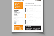 Resume Template, a Resume Template by MightyDesign (Thumbnail 3 of 8)