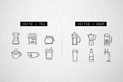 Drink and Food Icons Pack, an Outline Icon by Hatch Design Workshop (Thumbnail 4 of 12)