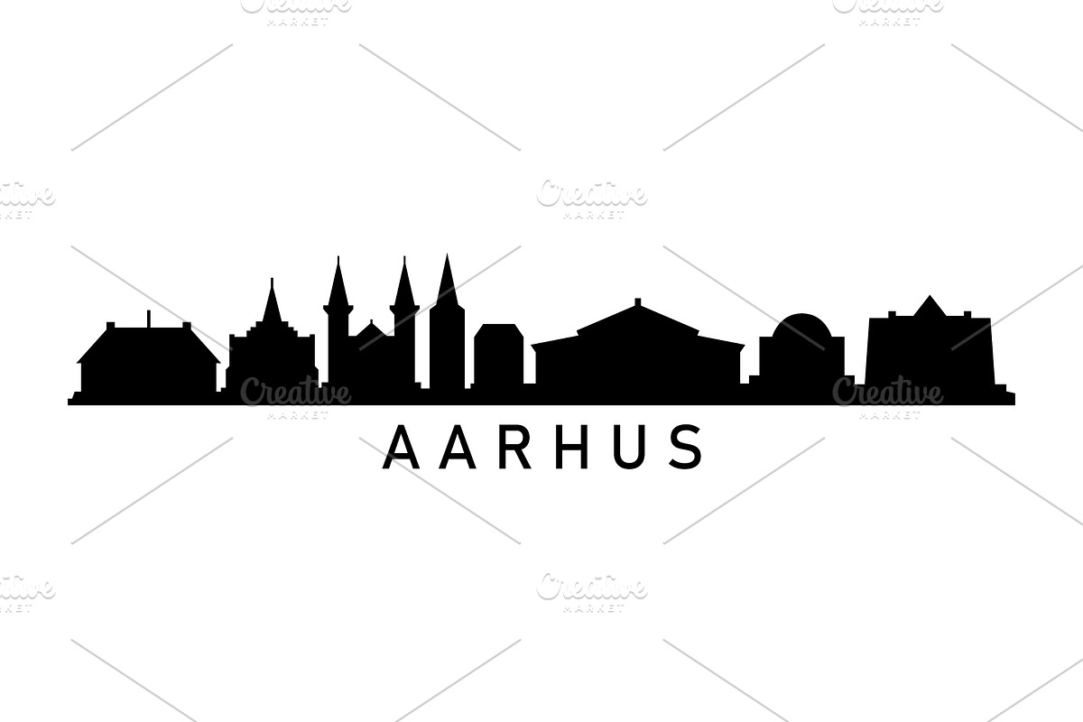 Skyline Aarhus, an Illustration by Mark1987