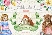 50%OFF Fancy Watercolor Bundle, a Texture Illustration by Eva Katerina (Thumbnail 1 of 15)