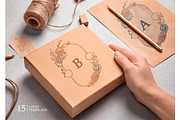 Marine Woman`s Logo, Frames, Element, a Person Illustration by Ojeny shop (Thumbnail 2 of 6)