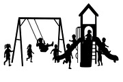 50 Kids Playground Silhouette Bundle, an Illustration by Gfx_Store (Thumbnail 33 of 51)