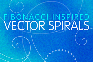 9 Fibonacci Inspired Vector Spirals
