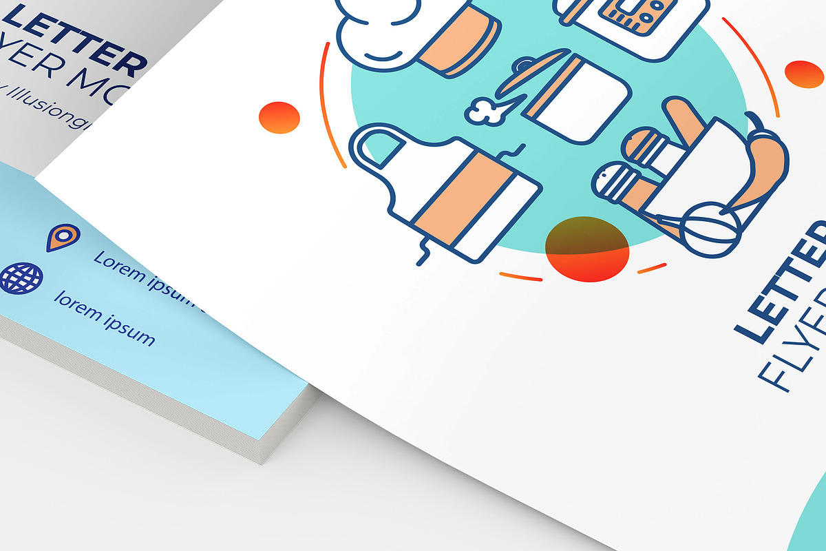 US Letter Size Flyer Mockup, an Advertising Mockup by Illusiongraphic (Photo 17 of 25)