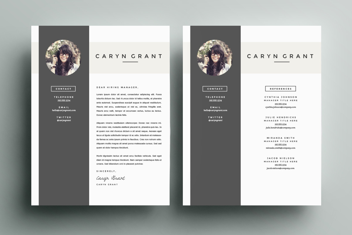 Resume Template 4 Pack | CV Template, a Resume Template by Refinery Resume Co. (Photo 3 of 3)