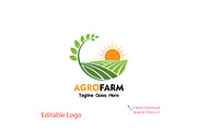 Modern Agriculture Logo Template, a Branding & Logo Template by YUDesignStore (Thumbnail 1 of 7)