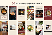 Restaurant Instagram Kit | Canva, a Social Media Template by Rose & Co. (Thumbnail 4 of 9)