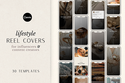 Instagram Reel Cover Templates Canva, a Social Media Template by Matisse Studio