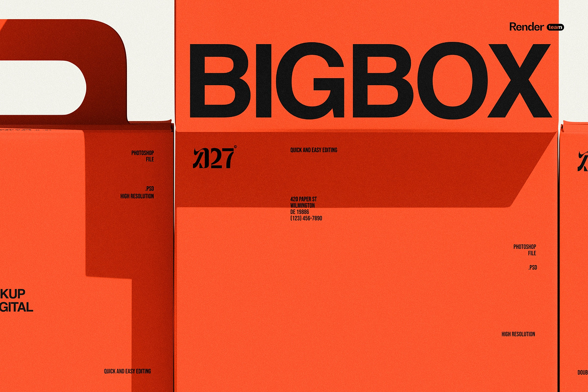Paper Box Mockup Set, a Packaging Mockup by Renderteam (Photo 11 of 11)