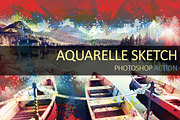 Aquarelle Sketch Photoshop Action