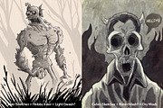 Procreate Samurai Ink Brushes, a Brush Add-On by Ink Gang Boss (Thumbnail 6 of 9)