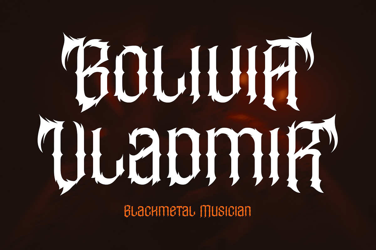 Devil Spirit, a Font by HATFSTUDIO (Photo 5 of 8)