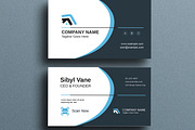Modern Corporate Curve Business Card, a Business Card Template by MightyDesign (Thumbnail 3 of 6)