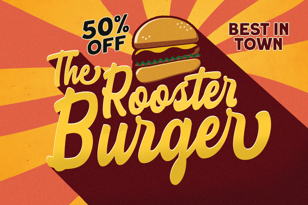 The Stumble - Retro Bold Script, a Script Font by Letterhend Studio (Photo 5 of 9)