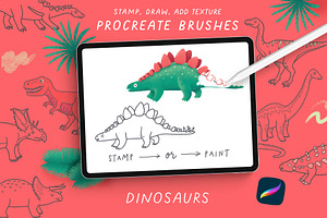 Dinosaurs - Procreate Brushes Set