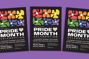 Pride Month Celebration Flyer, a Flyer Template by Gumico Studio.