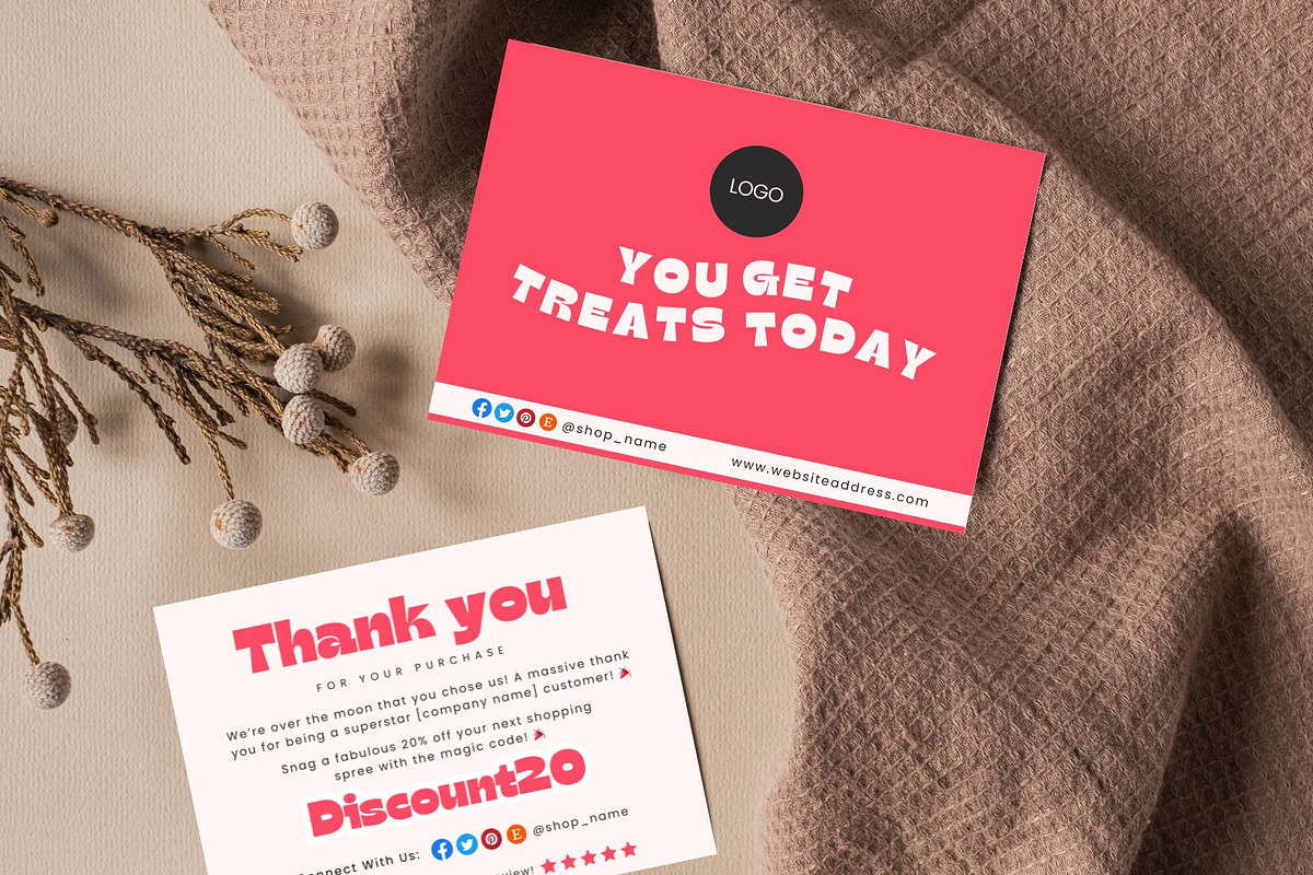 Elegant Thank You Card Template, a Card Template by Elegant_Studio44 (Photo 1 of 11)