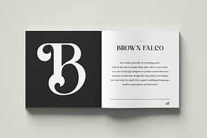 Brown Falco Classy Serif Font