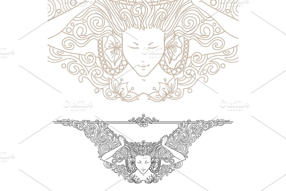 Decorative divider v.2, a Decorative Illustration by separisa