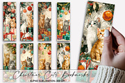 Christmas Cats Bookmarks Png, an Illustration by Designworld (Thumbnail 1 of 4)