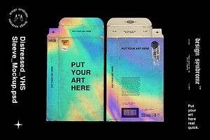 Distressed VHS Sleeve Mockup