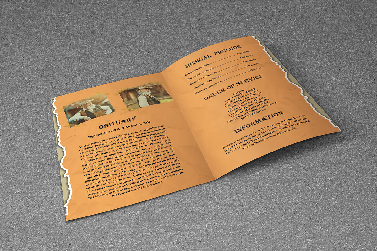 Funeral Program Template-V319, a Brochure Template by Template Shop (Photo 3 of 4)