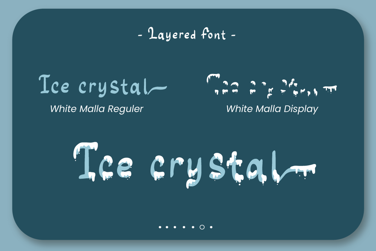 White Malla - Christmas Font, a Script Font by Attype (Photo 7 of 8)