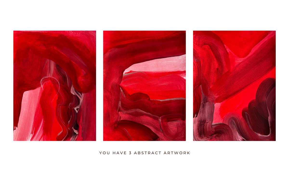 Red expression modern artwork, a Texture Illustration by identity.ART (Photo 5 of 9)