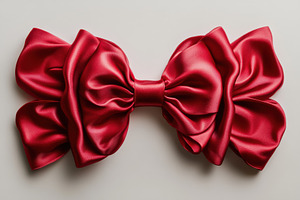 Luxurious Red Satin Bow Elegant Drap, a Beauty & Fashion Photo by Pixeness Studio