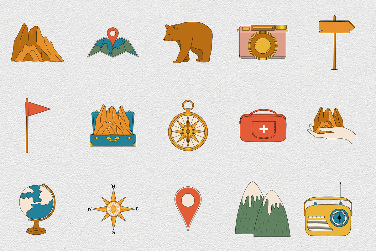 Travel icon set, an Icon by NatalieArtShop (Photo 5 of 12)