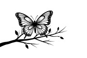 Butterfly Branch SVG Bundle, an Illustration by Creativeshirt (Thumbnail 13 of 31)