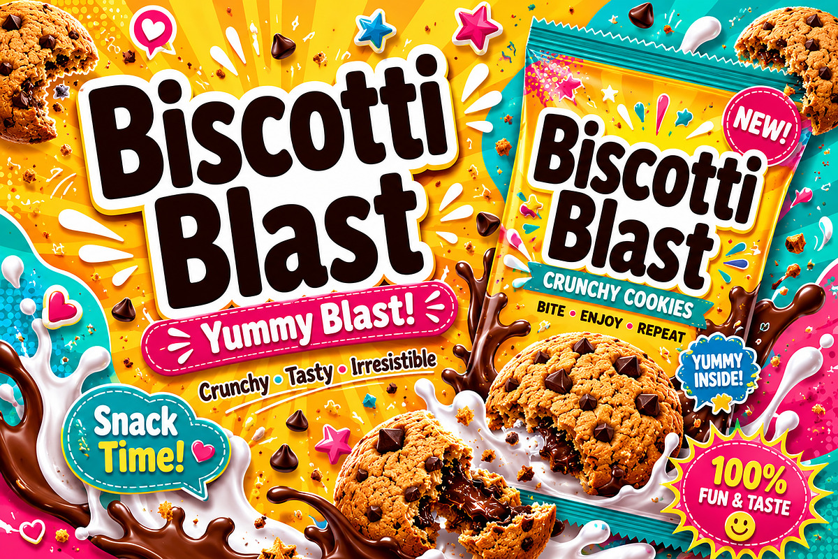 Biscotti Blast, a Slab Serif Font by Wow Magic (Photo 6 of 6)