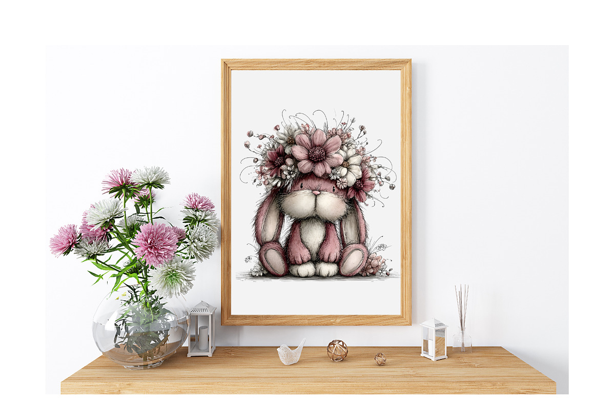 Whimsical Easter Bunny Clipart, an Illustration by GatewayDesign (Photo 5 of 6)