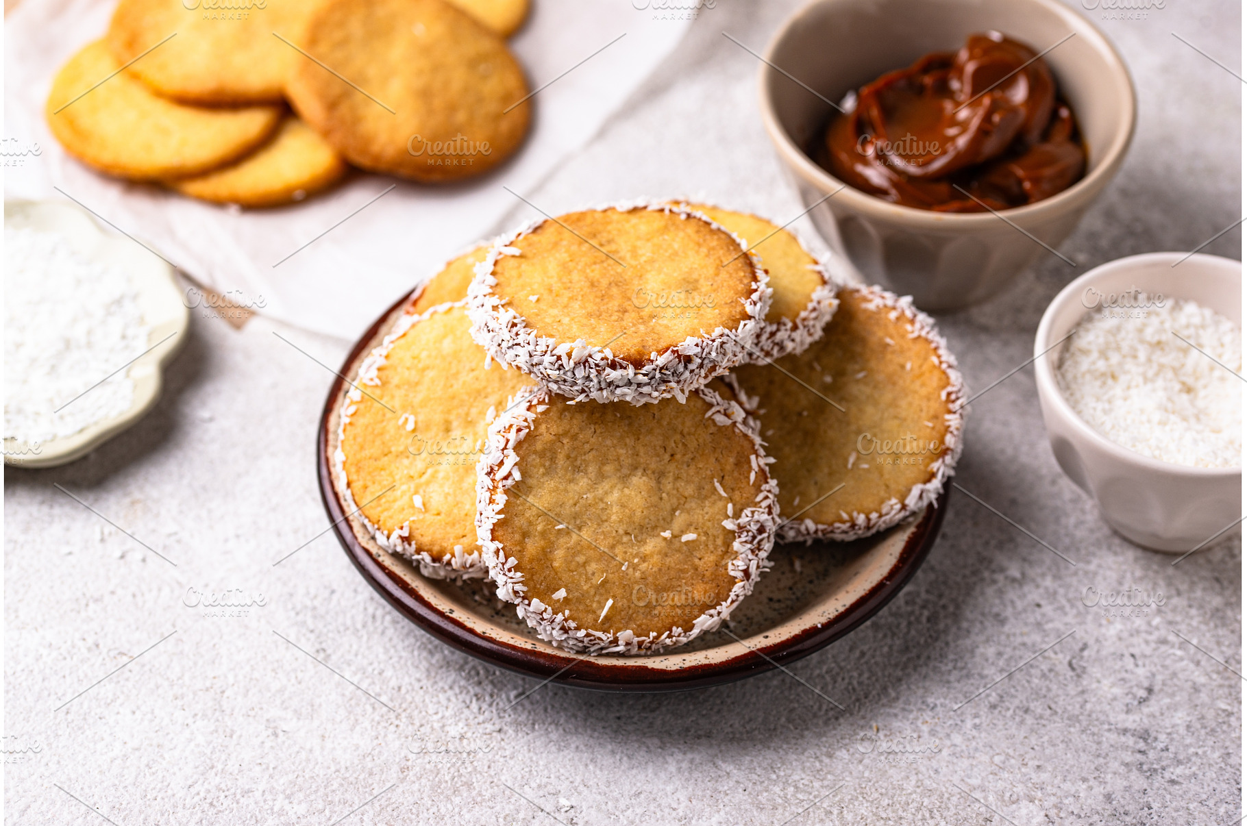 Alfajores, traditional Spanish, a Food & Drink Photo by Yulia Furman